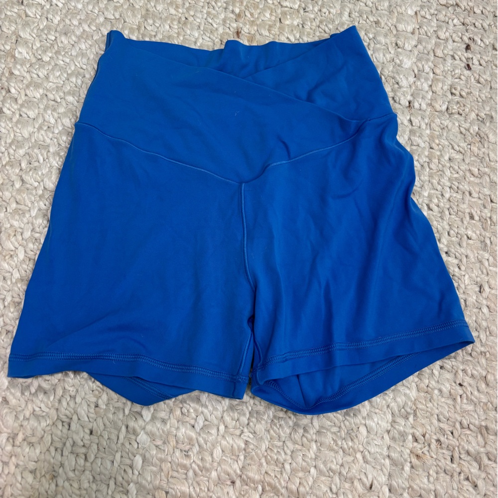 Vibrant Blue Aerie biker shorts